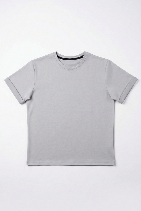 Gri Basic Erkek T-Shirt