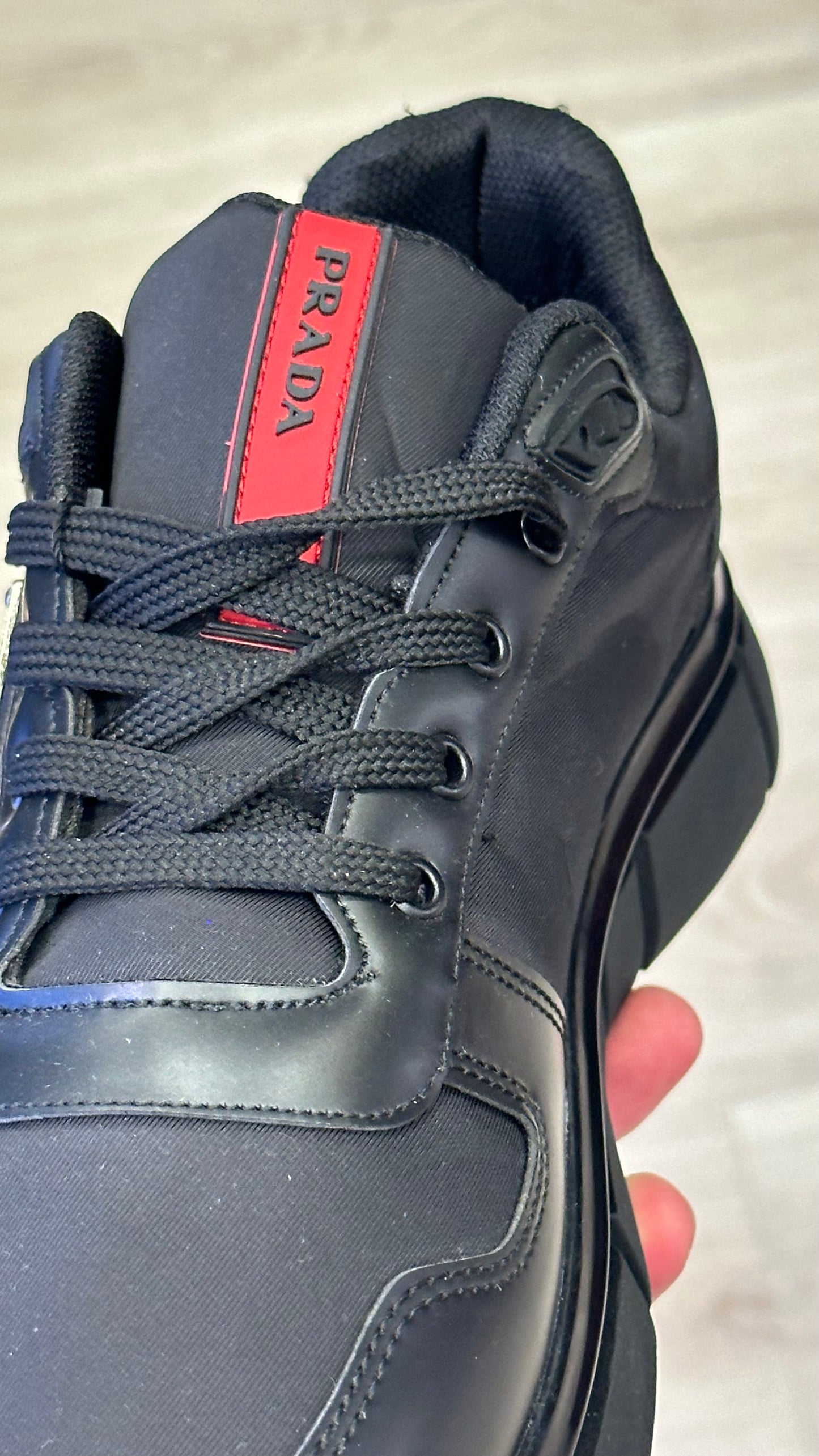 Prada Rahat Tabanlı Siyah Erkek Ayakkabı