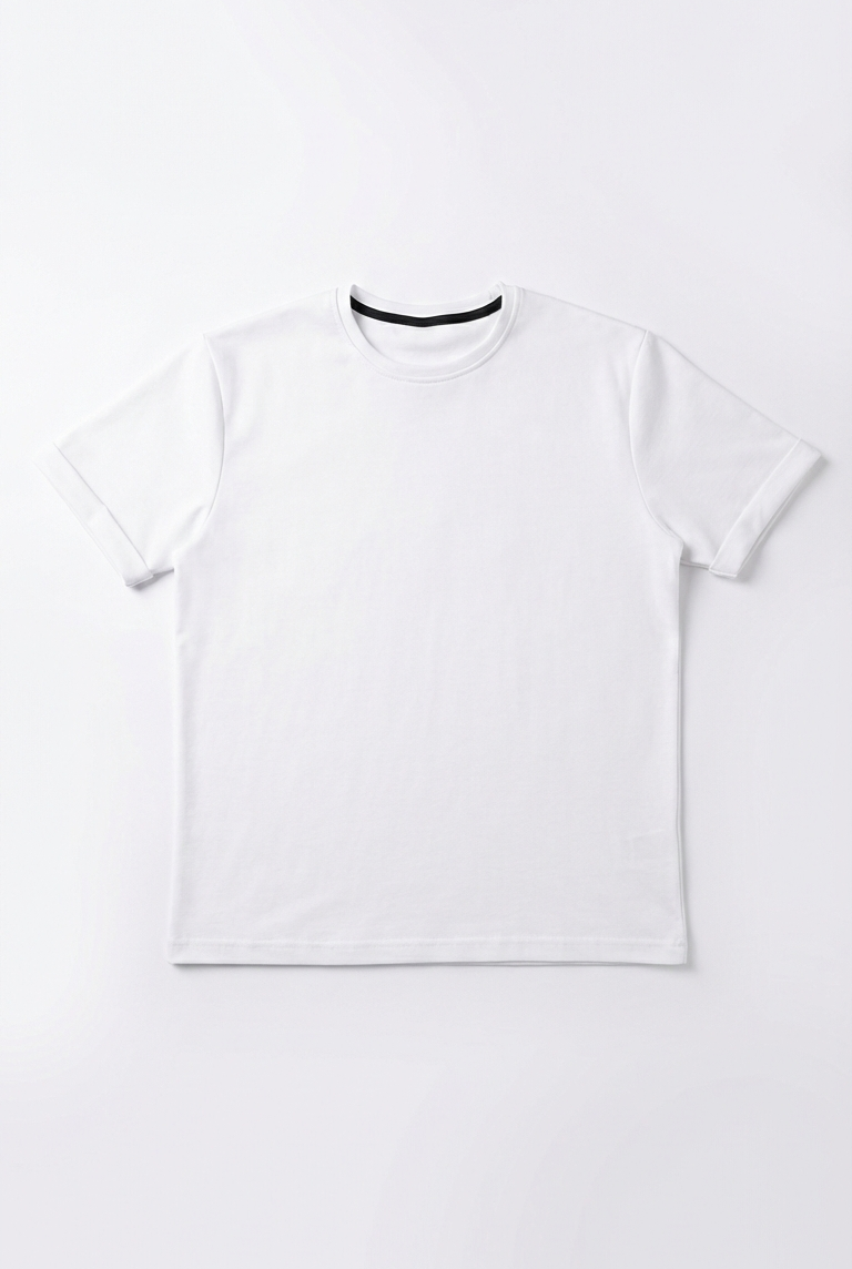 Beyaz Basic Erkek T-Shirt