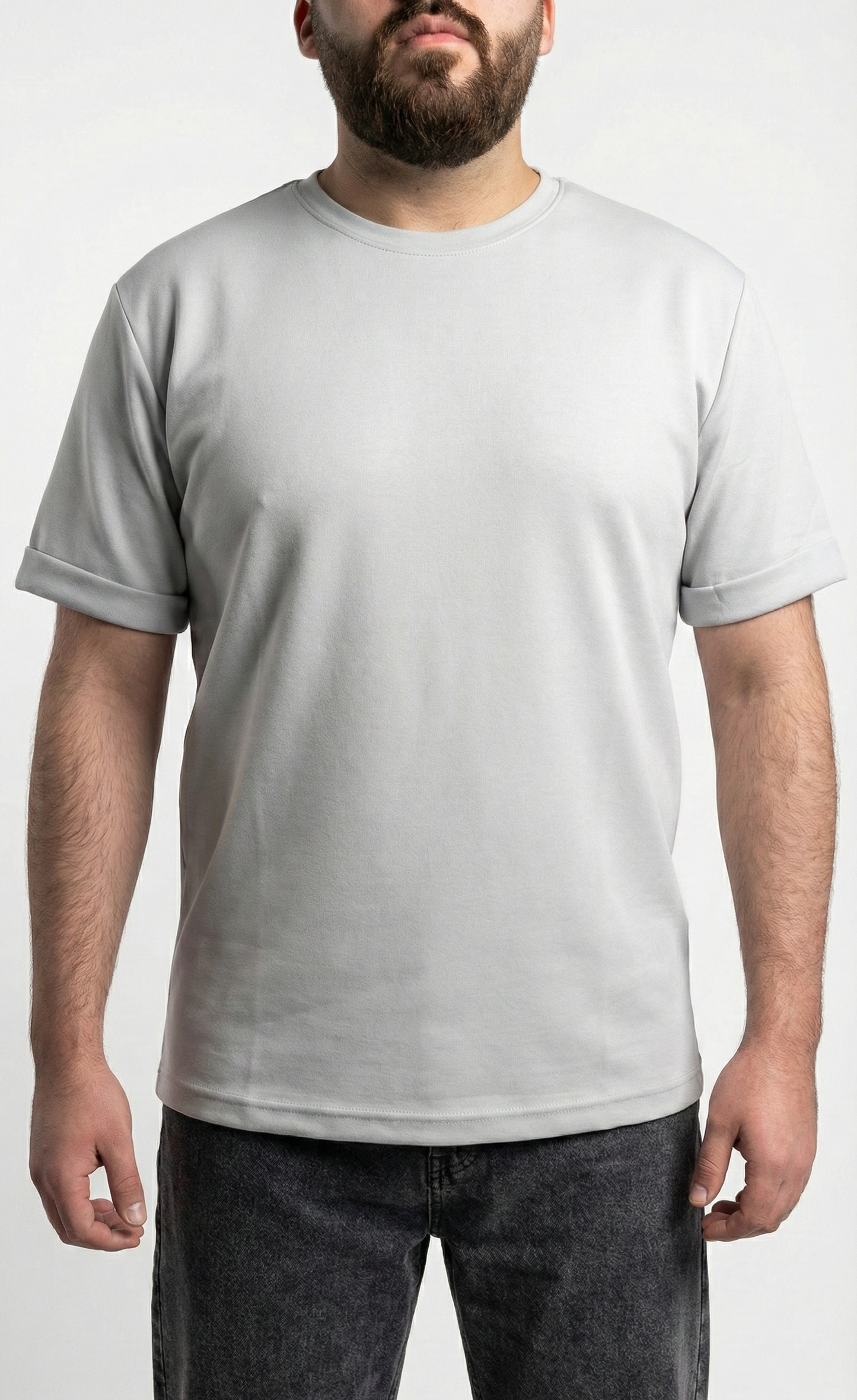 Gri Basic Erkek T-Shirt