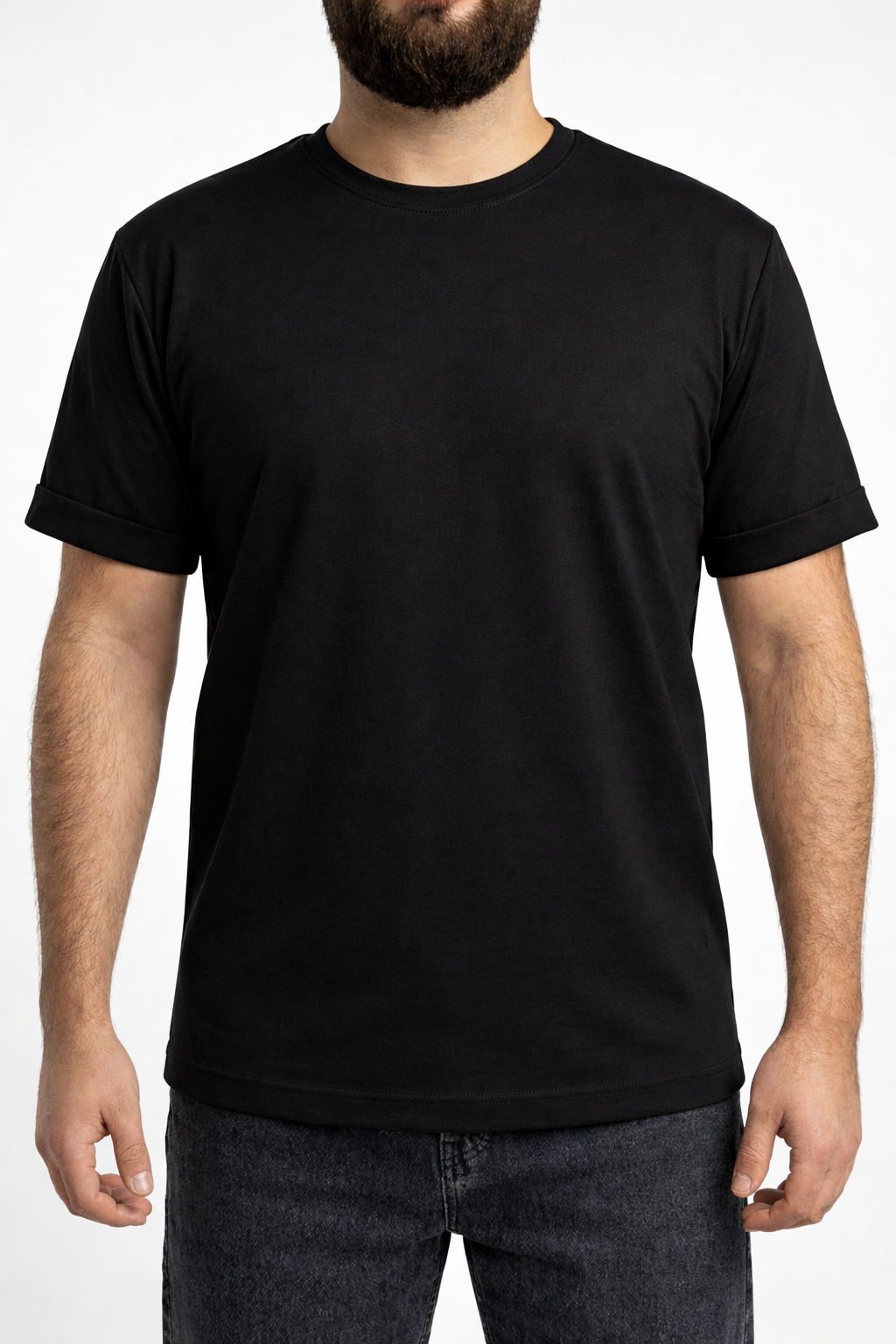 Siyah Basic Erkek T-Shirt