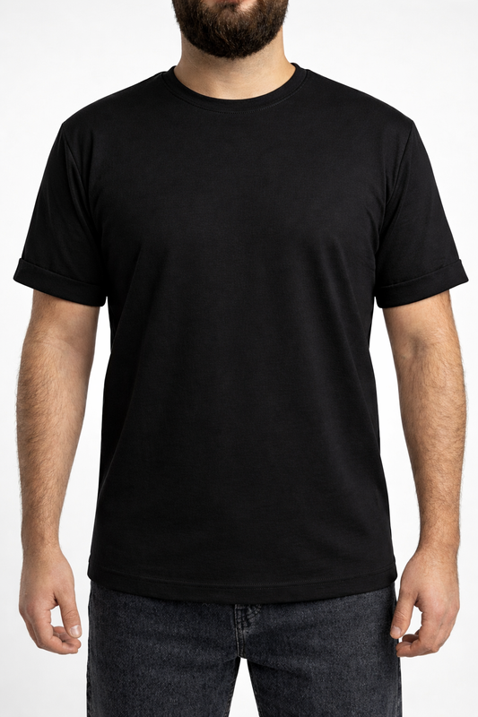 Siyah Basic Erkek T-Shirt