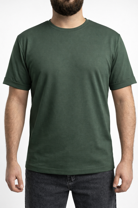 Yeşil Basic Erkek T-Shirt